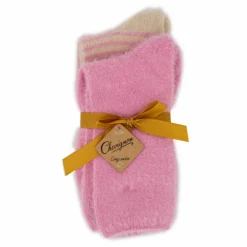 CHEVIGNON Lot de 2 paires de chaussettes fluffy Cheriane Femme ROSE Hot