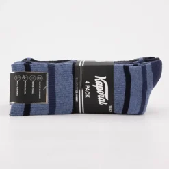 KAPORAL Lot de 4 paires de chaussettes de sport jacquelin Homme BLEU