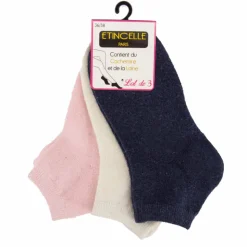 ETINCELLE Lot de 3 paires de chaussettes Claudinette Femme BLEU FONCE Hot