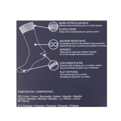 SERGE BLANCO Lot de 3 paires de chaussettes Homme GRIS Sale