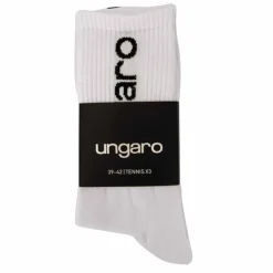 UNGARO Lot de 3 paires de chaussettes de tennis stretch Homme BLANC Sale