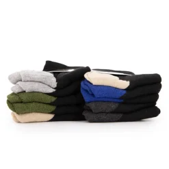 OXY Lot de 10 paires de chaussettes coton mélangé libero Enfant NOIR Clearance