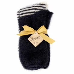 CHEVIGNON Lot de 2 paires de chaussettes fluffy Cheriane Femme NOIR Discount