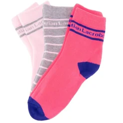 CXL BY CHRISTIAN LACROIX Lot de 3 paires de chaussettes colorées à rayures Enfant ROSE Sale