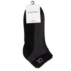 CALVIN KLEIN Lot de 2 paires de chaussettes Unies Homme NOIR Hot