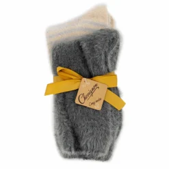 CHEVIGNON Lot de 2 paires de chaussettes fluffy Cheriane Femme GRIS Sale