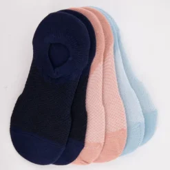 LULU CASTAGNETTE Lot de 6 paires de socquettes respirantes nadine Femme BLEU