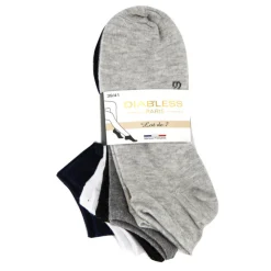 DIAB'LESS Lot de 7 paires de socquettes Sabaya Femme MULTICOLORE New