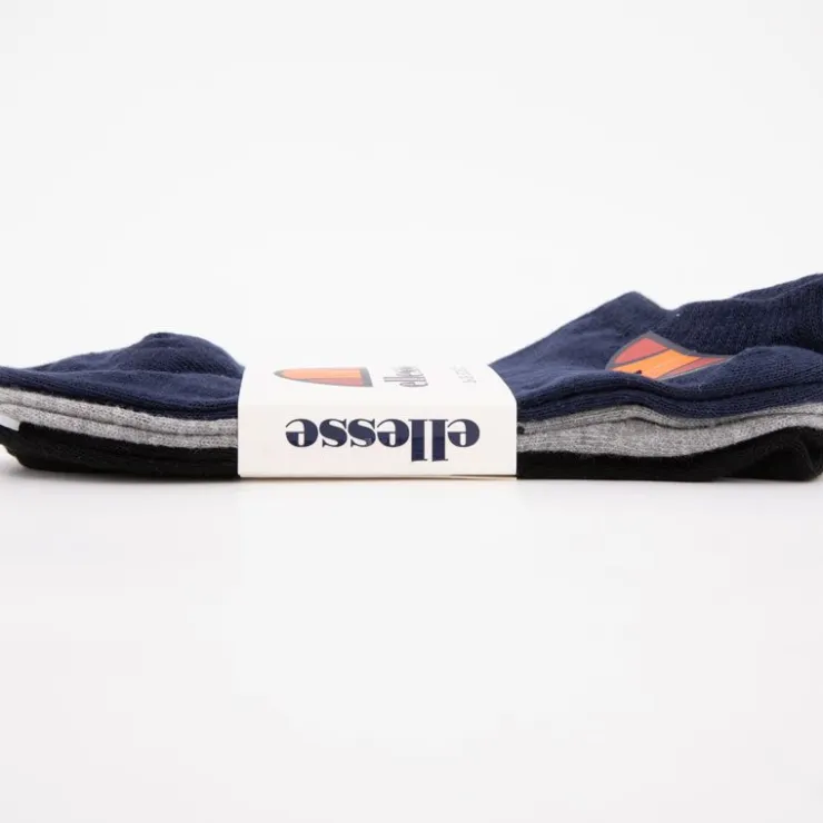 ELLESSE Lot de 3 socquettes de couleurs unies Femme BLEU FONCE Best