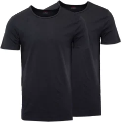 LEVI'S Lot de 2 tee shirts unis basiques col rond manches courtes Homme NOIR Outlet