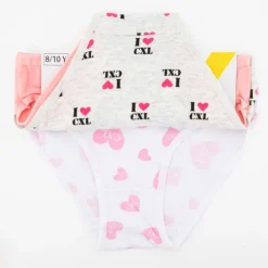 CXL BY CHRISTIAN LACROIX Lot de culottes cotons x 3 motif coeurs tons de s Fille ROSE Hot