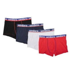 UMBRO Lot x4 boxers élastique bleue coton Homme MULTICOLORE Online