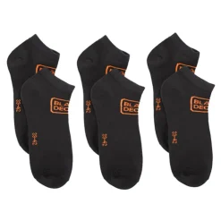 BLACK & DECKER Lot x3 chaussettes low cut Homme NOIR Hot