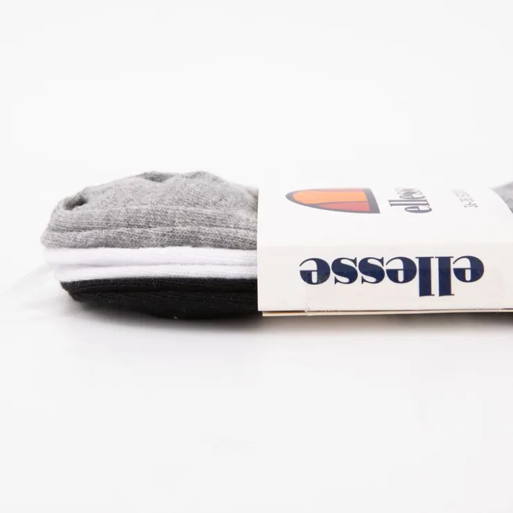 ELLESSE Lots de 3 couleurs de chaussettes avec logo tissé Femme GRIS CLAIR Hot