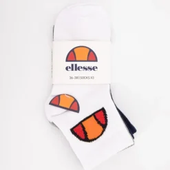 ELLESSE Lots de 3 couleurs de chaussettes avec logo tissé Femme BLANC Best