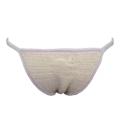 ANTIK BATIK Maillot de bain brodé evy bicolor Femme BLANC ECRU Online