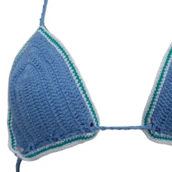 ANTIK BATIK Maillot de bain brodé evy bicolor Femme BLEU Clearance