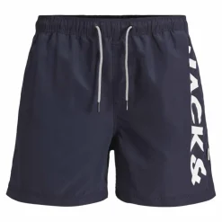 JACK & JONES Maillot de bain imprimé poches tendance Homme BLEU FONCE Discount