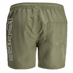 JACK & JONES Maillot de bain imprimé poches tendance Homme KAKI Outlet