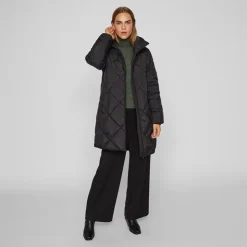 VILA Manteau matelassé avec col haut viadaya noos 14074434 4139 Femme NOIR Clearance