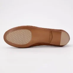 US POLO Mocassin cuir tissé cherry avec boucle Femme MARRON Sale