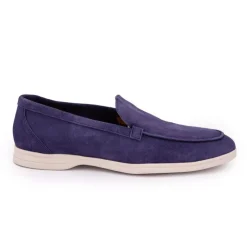 MOCASSIN DU SUD Mocassin en cuir suédine Homme BLEU FONCE Hot