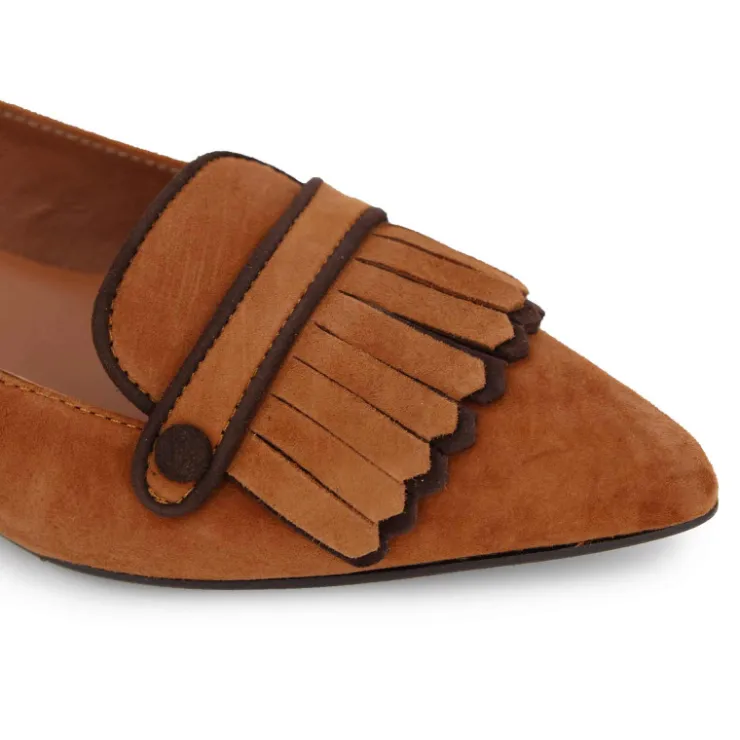 ZUCHINI Mocassins Cuir Femme MARRON Discount