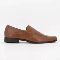 PIERRE CARDIN Mocassins cuir lisse Homme MARRON CLAIR Sale