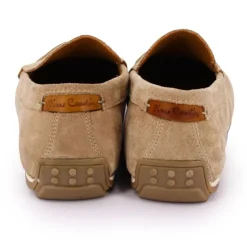 PIERRE CARDIN Mocassins en cuir daim semelle fine Homme BEIGE Online