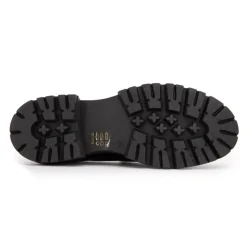 EXIT Mocassins es cuir semelle épaisse Femme NOIR Best