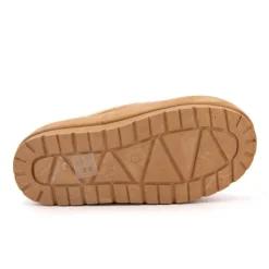 BURTON OF LONDON Mule à enfiler Pola doublure fausse fourrure Femme MARRON Best