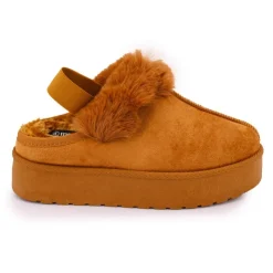 MANOUKIAN Mule fourree elastique derriere olympe Femme MARRON Hot