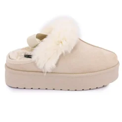 MANOUKIAN Mule fourree elastique derriere olympe Femme BEIGE Outlet