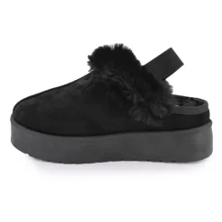 MANOUKIAN Mule fourree elastique derriere olympe Femme NOIR Best