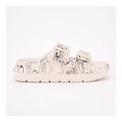 LAURA VITA Mule nuon avec motifs noir 36/41 Femme BEIGE Best