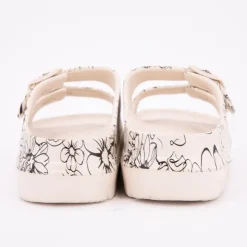 LAURA VITA Mule nuon avec motifs noir 36/41 Femme BEIGE Best