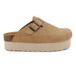 I AM Mule suède plateforme miley Femme BEIGE