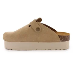 I AM Mule suède plateforme miley Femme BEIGE