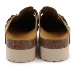 I AM Mule suède plateforme miley Femme BEIGE