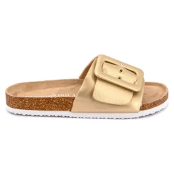 MANOUKIAN Mules à boucle unie Femme OR Clearance