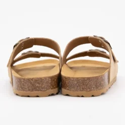 I AM Mules à boucles cuir Femme BEIGE Hot