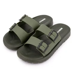 NICO BOCO Mules à sangle doubles brides Homme KAKI Best