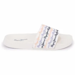 PEPE JEANS Mules claquette avec logo Femme BLANC Best