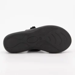 SCHOLL Mules compensées aura double bride Femme NOIR Outlet