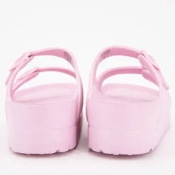 AMERICAN COLLEGE Mules compensées avec boucles Femme ROSE CLAIR New