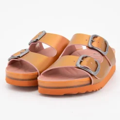 SCHOLL Mules compensées holographique vally Femme ORANGE Sale