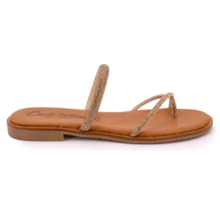 CARLA TORTOSA Mules cristal avec entre-doigt Femme BRONZE Best