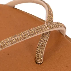 CARLA TORTOSA Mules cristal avec entre-doigt Femme NOIR Hot