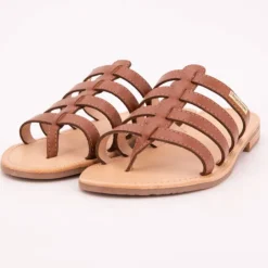 LES TROPEZIENNES PAR M.BELARBI Mules cuir Hikamul couleur tan Femme MARRON Sale