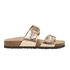 ONLY Mules double boucle dé cuir synthétique Femme OR